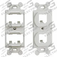 PANDUIT 106 Module Frame: Duplex/Mini Com, Off White, 4 Ports, CF1064IWY. Key specifications — Color: Off White; Brand: PANDUIT.
