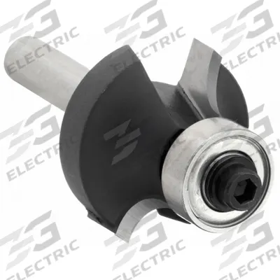 WESTWARD Roundover Cut Profile Router Bit: Fractional Inch, Carbide Tipped - Roundover Profile Router Bits