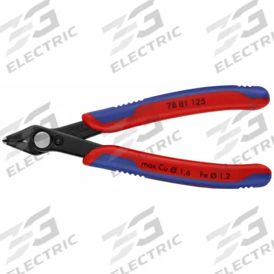KNIPEX Precision Nippers: 4 15/16 in Overall Lg, For 0.06 in Max Wire Thick, 9/16 in Jaw Wd