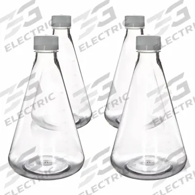APPROVED VENDOR Erlenmeyer Flask: Erlenmeyer, PETG, 2 L, 67.63 fl oz - Plastic Erlenmeyer Flasks