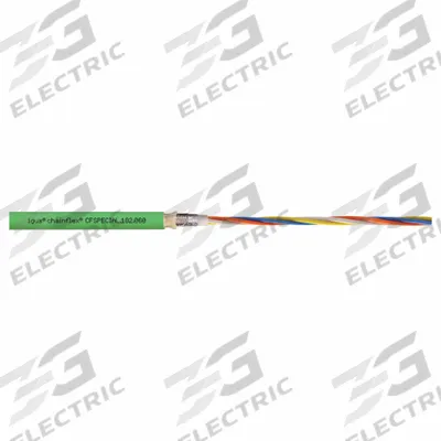 CHAINFLEX Bus Cable: (2) Pr 22 AWG (0.38), PUR, Order by the Foot, Profinet - Continuous Flexing Bus Drop Cables