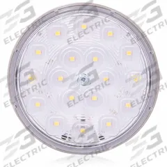 MAXXIMA Back-Up Light: LED, Backup/Reverse Light, Clear, Round, 4 5/16 in Overall Dia, Grommet, IP67 (MPN M42324-A). Key specifications — Standards: FMVSS 108; Electrical Connection: PL-3 Connector; Brand: MAXXIMA; Installation Type: Permanent; Lens Color: Clear; Mount Type: Grommet; Lighting Technology: LED; Light Type: Backup/Reverse Light.