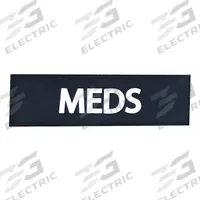 MERET USA ID Panel: 6 3/4 in L x 6 3/4 in W x 2 in H, Thermoset Polymer, Black, 0-10 in/21-30 in (MPN M5101HP-M). Key specifications — Color: Black; Closure Type: Hook-and-Loop; Features: Hook-and-Loop Identification Panels; Brand: MERET USA.
