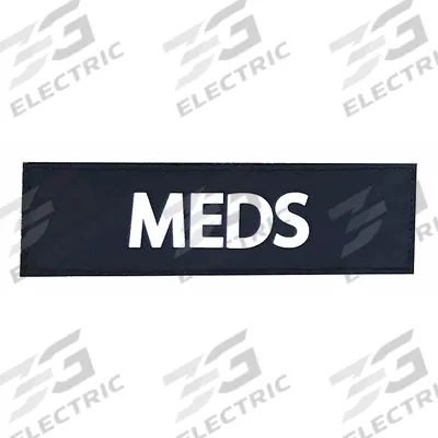 MERET USA Panel: 6 3/4 in L x 6 3/4 in W x 2 in H, Thermoset Polymer, Black - Replacement Parts for Medical Bags