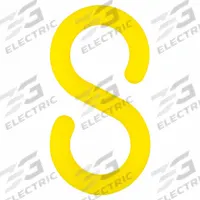APPROVED VENDOR S-Hook for Plastic Chain Barrier: Yellow, 2 93/100 in Overall Lg, 9/25 in Overall Wd (MPN 80302-10). Key specifications — attr981836: Plastic.