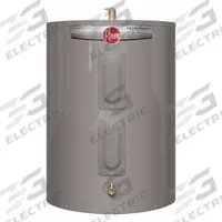 RHEEM Electric Water Heater: 240V AC, 28 gal, 4,500 W, Single Phase, 30 in Ht, 21 gph @ 90°F (MPN PROE28 S2 RH95). Key specifications — Phase: Single; Brand: RHEEM.