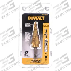 DEWALT Step Drill Bit: 3/16" to 7/8", TiN-Coated HSS, Impact Rated, Quick-Change Hex Shank (MPN DWA1786IR). Key specifications — attr1234936: Impact Rated.