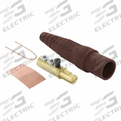 Single Pole Inline: Male, Brown, 600V AC/600V DC, 190 A, Double Set Screw Termination, 16 Series (MPN 16D44-UH). Key specifications — Gender: Male; Series: 16; Brand: LEVITON.