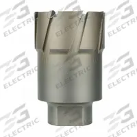 MILWAUKEE Annular Cutter: 2 9/16 in Cutter Dia, 2 in Max Cutting Dp, Pilot Pin Included, Bright (MPN 49-57-2560). Key specifications — attr253884: Yes; attr253885: Bright; attr253886: Carbide; attr253888: Fractional Inch; attr277149: MILWAUKEE.