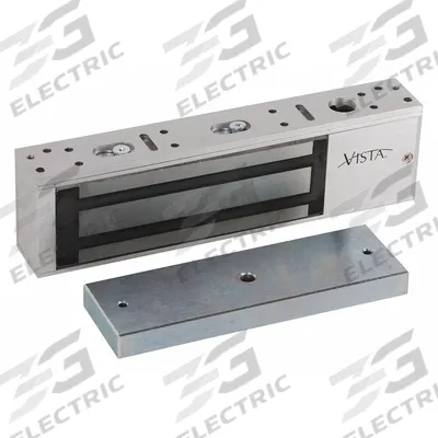 SECURITRON Electromagnetic Lock: 10 1/2 in Lg, 2 7/8 in Wd - Single-Door Magnetic Locks