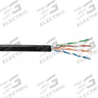 GENSPEED Category Cable: 1,000 ft Cable Lg, 23 AWG, Riser, Black, PE, Std, 7136100, 6, Unshielded. Key specifications — Conductor Gauge: 23 AWG; Jacket Material: PE; Brand: GENSPEED; Pairs Separation: Standard.