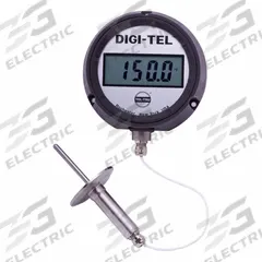 TEL-TRU Digital Thermometer: -75°F to 750°F /-60°C to 400°C, +/- 0.5F, 4.5 in Dial Dia (MPN SD4RB09113-P22IC3-10-C1010). Key specifications — Brand: TEL-TRU; Accuracy: +/- 0.5F.