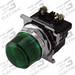 EATON Pilot Light: 30 mm Panel Mounting Size, Green, Incandescent, 10250T Series (MPN 10250T206NC2N). Key specifications — Series: 10250T; Brand: EATON; Includes Push-To-Test: No Push-To-Test Included.