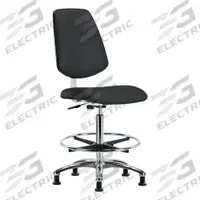 Cleanroom Task Chair: Vinyl, Armless, Ht Range 25 3/4 in to 35 1/2 in, 18 1/2 in Seat Wd, 0 Casters (MPN BR-CLR-VHBCH-MB-CR-CF-RG-8540). Key specifications — Foot Support: Yes; Base Material: Aluminum; Brand: APPROVED VENDOR; Product Type: Cleanroom Task Chair; Cleanroom Class: ISO 4; ESD-Safe: Not ESD Safe.