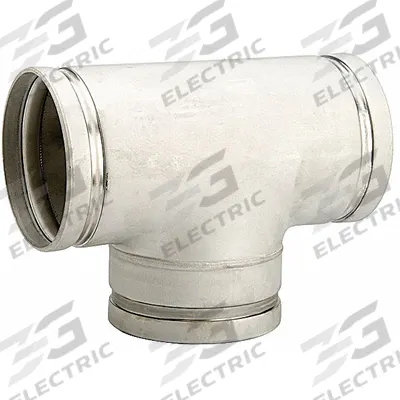 GRUVLOK Metal Pipe Tee: A536 65-45-12 Stainless Steel, 8 in x 8 in x 8 in, 8 in Lg - Grooved Pipe Fittings