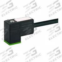 MURRELEKTRONIK Cordset: DIN Form CI Female Right Angle x Bare Wire, 5 m Cable Lg, PVC, Black, 3 Pins (MPN 7000-94041-6160500). Key specifications — Wire Size: 18 AWG; Brand: MURRELEKTRONIK; Cable Jacket Color: Black; IP Rating: IP67.