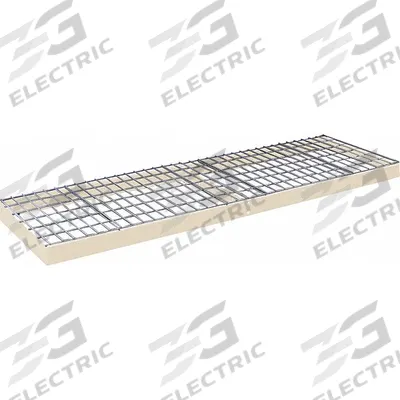 HALLOWELL Boltless Shelf: 96 in x 48 in, 600 lb Load Capacity, Steel, 4 ga Decking - Wire Decking Shelf Kits for Boltless Shelving