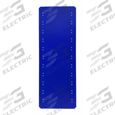 EQUIPTO Shelf: 36 in Overall Wd, 12 in Overall Dp, Solid Shelf, 18 ga, Blue - Solid Steel Shelves for Standard Metal Shelving