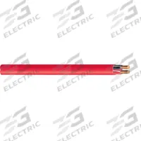 SOUTHWIRE Fire Alarm Cable: 1,000 ft Cable Lg, Riser, Riser, PVC, PVC, Red, PVC, 2 Conductors, Solid (MPN F50010-1A). Key specifications — Brand: SOUTHWIRE; Conductor Gauge: 16 AWG; Jacket Material: PVC; Shielding Material: Aluminum Foil; Solid/Stranded: Solid.