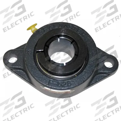SEALMASTER 2 Bolt Flange Bearing: Radial Ball, 1 7/16 in Bore, Cast Iron - General Purpose Flange-Mount Ball Bearings