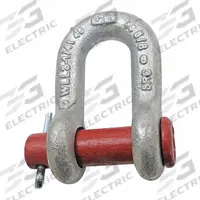 CROSBY D-Shackle: D-Shackle, 70,000 lb Working Load Limit, 2 in Body Thick, Carbon Steel, Galvanized (MPN G-215). Key specifications — Body Material: Carbon Steel; Brand: CROSBY.