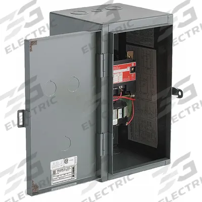 SQUARE D Lighting Magnetic Contactor: 3 Poles, 120V AC, 60 A - Enclosed Mechanically Held Lighting Contactors