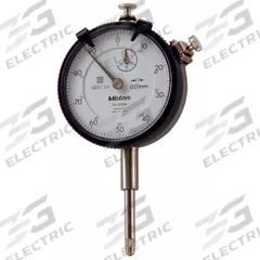 MITUTOYO Dial Indicator: 0.01 mm to 20 mm, Metric, Vertical, 0.02 mm Accuracy, 57 mm Dial Size (MPN 2050AB). Key specifications — attr1184168: 2050AB; attr1184178: 0-100; attr1184223: MITUTOYO; attr1200883: Dial Indicator; attr1184173: AGD 2; attr1184177: 0.02 mm; attr1184208: Certificate of Inspection; attr1184179: Vertical.