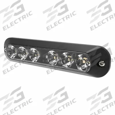 ECCO Warning Light: Perimeter Flashing Warning Light, Amber, 5/8 in Overall Wd - Vehicle Perimeter Flashing Warning Lights