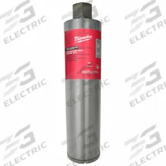 MILWAUKEE Coring Bit: 3 in Core Dia, 15 in Max Drilling Dp, 15 in Overall Lg (MPN 48-17-1030). Key specifications — attr253756: Concrete; attr277144: MILWAUKEE.