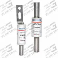 MERSEN Cable Limiter: Cable-to-Bolt Connection, 500 kcmil, Copper Conductors, 600 V AC, Offset (MPN CP500C3-TI). Key specifications — Connector Type: Tube-to-Offset Bolt; Brand: MERSEN; Manufacturer Part Number: CP500C3-TI; For Conductor Material: Copper.