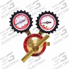 UNIWELD Acetylene Regulator: Single Stage, CGA 200 Inlet, 3/8"-24 M LH Outlet, 15 psig, Acetylene (MPN RSMC2). Key specifications — Brand: UNIWELD; Manufacturer Part Number: RSMC2; Diaphragm Material: Neoprene; Outlet Connection: 3/8"-24 M LH; Inlet Connection: CGA 200.