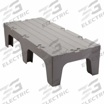 CAMBRO Dunnage Rack: 12 in x 60 in x 21 in, Polypropylene, 3,000 lb Load Capacity - Plastic Dunnage Racks