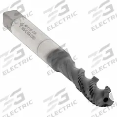 CLEVELAND Spiral Flute Tap: M8x1.25 Metric, 6H, 3 Flute, Semi-Bottoming Chamfer (MPN C98041)