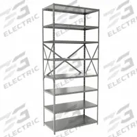 HALLOWELL Metal Shelving: Standalone, Medium-Duty, 36 in x 18 in, 84 in Overall Ht, 8 Shelves (MPN F4513-18HG). Key specifications — Frame Material: Steel; Shelving Material: Steel; Assembled: Unassembled; Color: Gray; Brand: HALLOWELL.