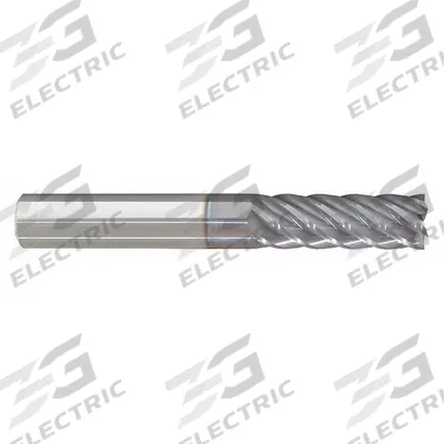 APPROVED VENDOR Corner Radius End Mill: Carbide, nACRo Coated, 6 Flute, 1" Mill Dia - Fast-Cutting Carbide Corner-Radius End Mills for Steel & Cast Iron