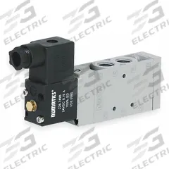 AVENTICS Solenoid Air Control Valve: Series L1, Single Solenoid, Four-Way / Two-Position, Locking (MPN L12BA452O060T40). Key specifications — attr1077390: L12BA452O060T40; attr1077459: Solenoid Air Control Valve; attr1077461: Spring Return; attr1077475: 220 to 240V AC; attr1077450: Locking.