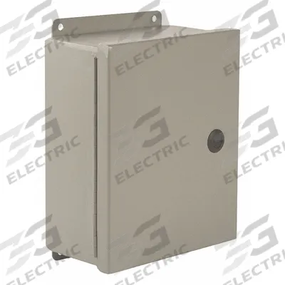 WIEGMANN Enclosure: Steel, 10 in x 8 in x 4 in, NEMA 12/4, Solid Cover - Steel Washdown Enclosures