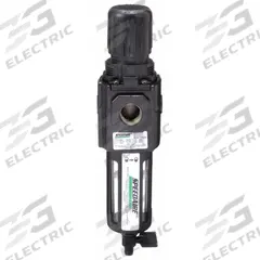SPEEDAIRE Filter-Regulator: Intermediate Duty Series, 1/2 in NPT, 120 cfm, 40 micron, Manual Drain (MPN 4ZK91). Key specifications — attr109419: SPEEDAIRE; attr109429: Aluminum; attr109463: No; attr109467: Rubber; attr109468: Intermediate Duty.