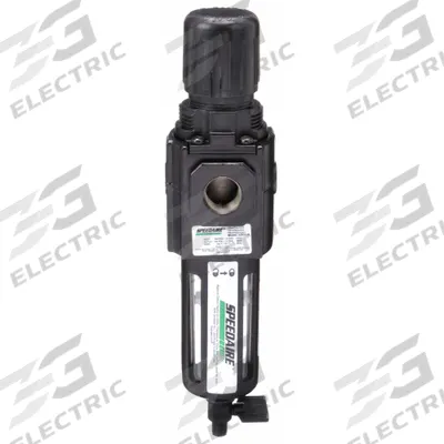 SPEEDAIRE Filter-Regulator: Intermediate Duty Series, 1/2 in NPT, 120 cfm, 40 micron - Speedaire FRL Air Filter/Regulators
