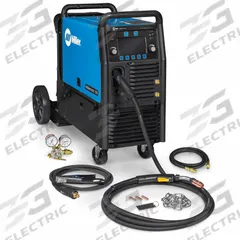 MILLER ELECTRIC MIG Welder: Millermatic 355, MIG Pack w/Running Gear (MPN 951926). Key specifications — Input Voltage (Nominal) (Merch - Table Column, Filters): 230V; Max. Wire Diameter: 3/64 in (Solid).