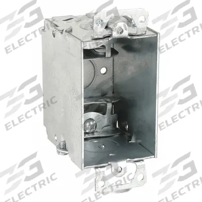 RACO Electrical Box: Steel, Steel Material & Nominal Size, 1 Gangs, 2 1/2 in Box Dp - Cut-In Electrical Boxes