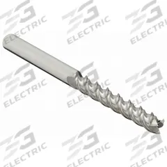 APPROVED VENDOR Square End Mill: Carbide, 3 Flute, 1/4" Mill Dia, 1-1/4" LOC, 3" OAL (MPN 273-251500)