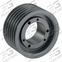 APPROVED VENDOR V-Belt Pulley: 3V530, 6 Groove, 5.3 in OD, Bushed Bore, SK, For 3V/3VX Belt Section (MPN 63V530SK). Key specifications — Pulley Industry Number: 3V530; Pitch Diameter: 5.3 in (3V); For Belt Section (broad, with similar types): 3V or 3VX.