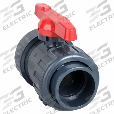 ASAHI Manual Two-Way Ball Valve: 3 in, PVC, Straight, Socket x Socket - PVC Ball Valves