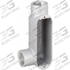 Conduit Outlet Body: Aluminum, 1 1/2 in Trade Size, LL Body, 36 cu in Body Capacity, Threaded Hub (MPN OLL-5). Key specifications — Finish: Powder Coated; Includes: Stainless Steel Screws; For Use With: RMC; Brand: HUBBELL KILLARK; Hub Style: Threaded; Mfr. Series: O.