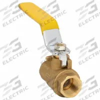 USA INDUSTRIALS Manual Two-Way Ball Valve: 3/8 in, Brass, Straight, FBSPT x FBSPT, Two-Piece, Lever (MPN ZUSA-VLV-195). Key specifications — Brand: USA INDUSTRIALS; Handle: Lever.