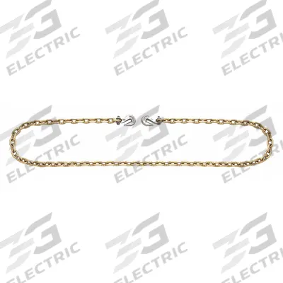 CAMPBELL 5/16Inx20Ft Gr 70 Binder Chain W/Hooks: 70, 5/16 in Overall Wd - Recovery Chains