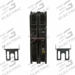 SQUARE D Miniature Circuit Breaker: 125 A, 120/240V AC, Single Phase, 10kA at 120/240V AC, 2 Poles (MPN QOU2125). Key specifications — Phase: Single; Amps: 125 A; AC Voltage Rating: 120/240V AC; Max. AIR Rating: 10kA at 120/240V AC; For Use With: Air Conditioning and Refrigeration Equipment; Brand: SQUARE D.