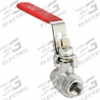 APPROVED VENDOR Manual Two-Way Ball Valve: 1/4 in, Chrome-Plated Brass, Straight, FIP x FIP, Lever (MPN 107-821-CL). Key specifications — Brand: APPROVED VENDOR; Handle: Locking Lever.