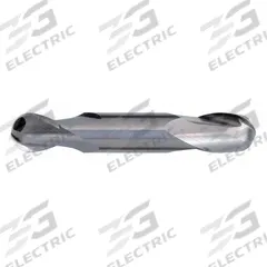 CLEVELAND Ball End Mill: Carbide, Double End, 2 Flute, 1/8" Mill Dia, 3/8" LOC, 3" OAL (MPN C60207)